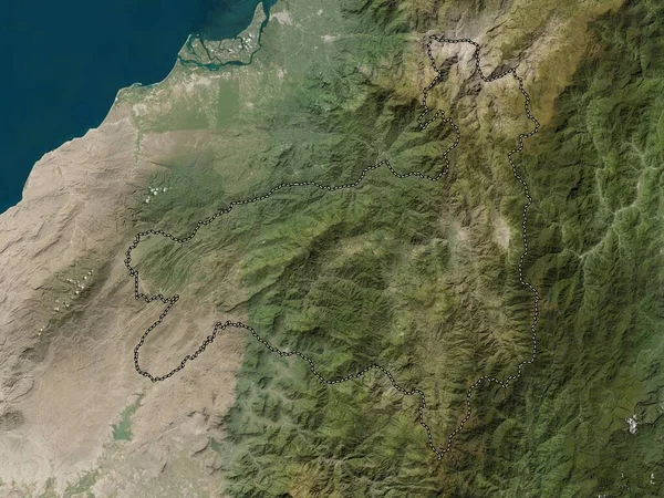 Loja Provinsi Ekuador Peta Satelit Resolusi Rendah — Stok Foto