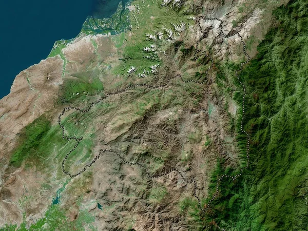 Loja Provincia Ecuador Mapa Satélite Alta Resolución — Foto de Stock