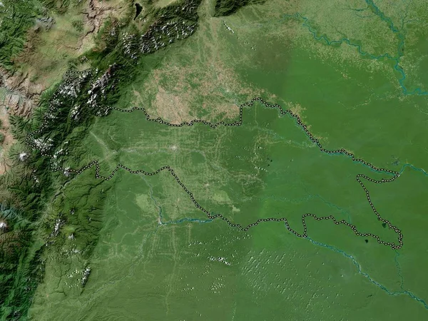 Sucumbios Provincia Dell Ecuador Mappa Satellitare Alta Risoluzione — Foto Stock