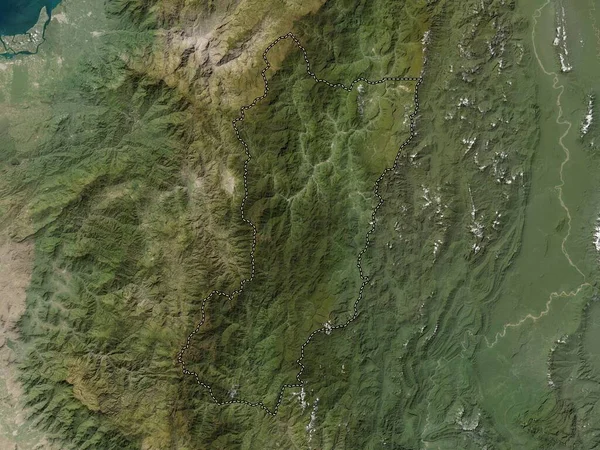 Zamora Chinchipe Provincia Ecuador Mapa Satelital Baja Resolución — Foto de Stock