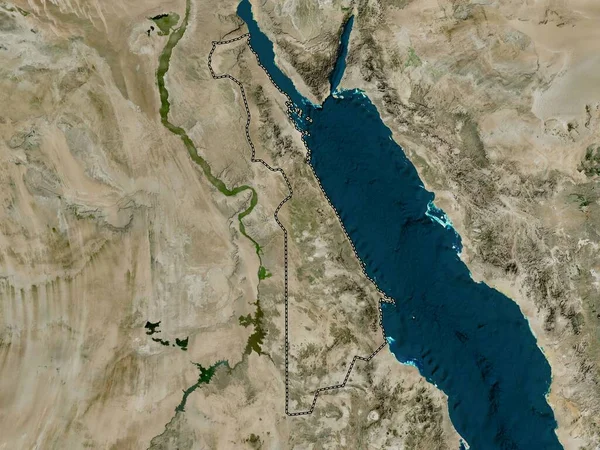 Bahr Ahmar Governatorato Egitto Mappa Satellitare Alta Risoluzione — Foto Stock