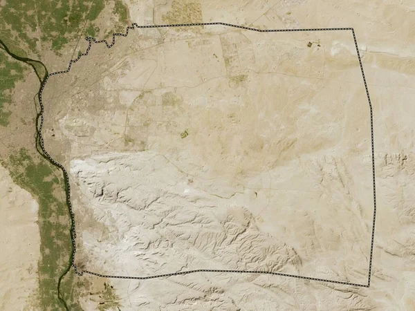 Qahirah Governatorato Egitto Mappa Satellitare Bassa Risoluzione — Foto Stock