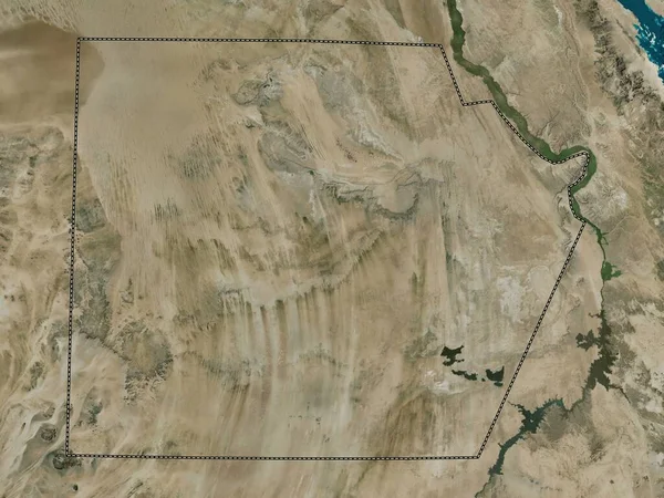 Wadi Jadid Governador Egipto Mapa Satélite Alta Resolução — Fotografia de Stock