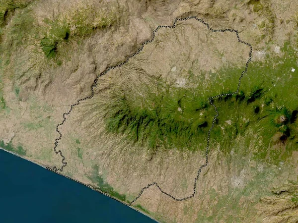 Ахуачапан Департамент Сальвадора Карта Низкого Разрешения — стоковое фото
