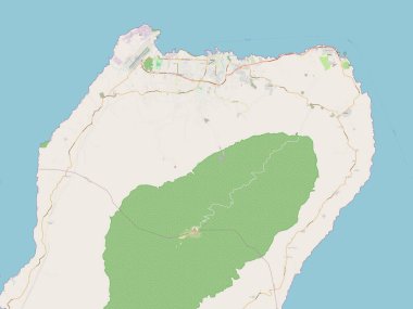 Bioko Norte, Ekvator Ginesi vilayeti. Açık Sokak Haritası