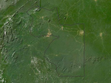 Wele-Nzas, Ekvator Ginesi vilayeti. Düşük çözünürlüklü uydu haritası