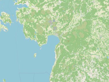 Parnu, Estonya eyaleti. Açık Sokak Haritası