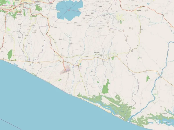 Paz Departement Von Salvador Open Street Map — Stockfoto