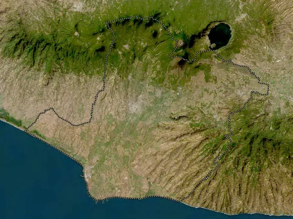 Sonsonate Departamento Salvador Mapa Satelital Baja Resolución —  Fotos de Stock
