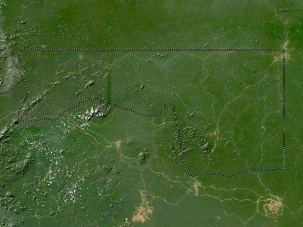 Kie Ntem Provincia Della Guinea Equatoriale Mappa Satellitare Bassa Risoluzione — Foto Stock