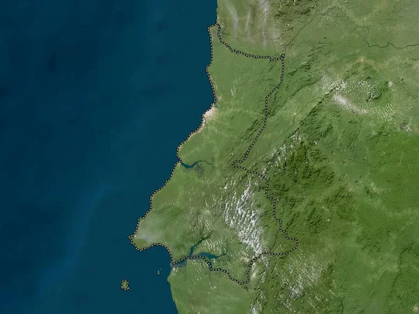 Litoral, Ekvator Ginesi vilayeti. Yüksek çözünürlüklü uydu haritası