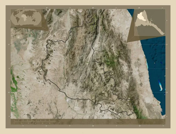 에리트레아 지역의 안세바입니다 고해상도 지역의 도시들의 Corner Auxiliary Location — 스톡 사진