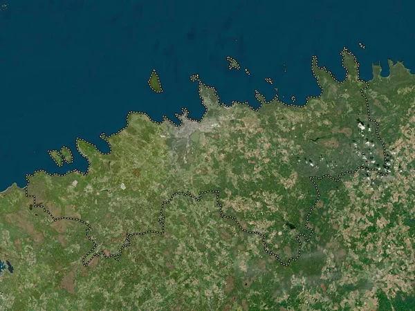 Harju Estlands Län Lågupplöst Satellitkarta — Stockfoto