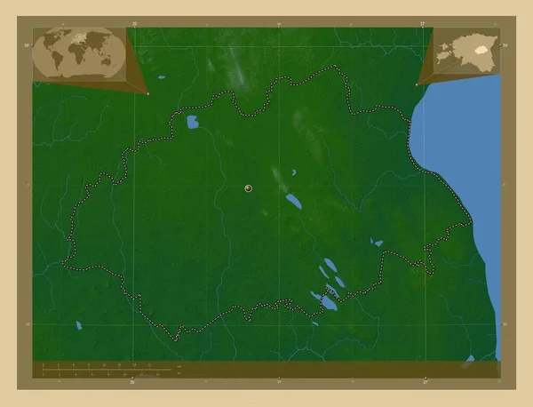 Черногория 2006 Цветная Карта Высоты Озерами Реками Вспомогательные Карты Расположения — стоковое фото