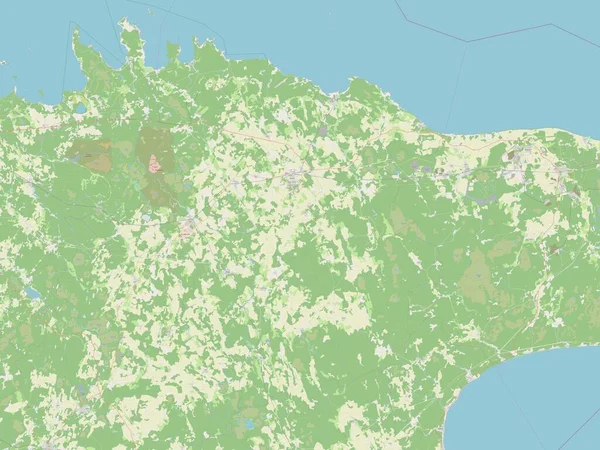 Laane Viru Condado Estonia Mapa Calle Abierto — Foto de Stock