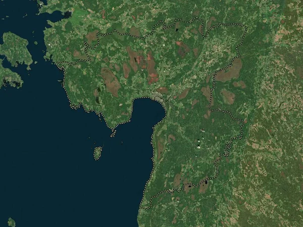 Parnu Provincie Estland Satellietkaart Met Hoge Resolutie — Stockfoto