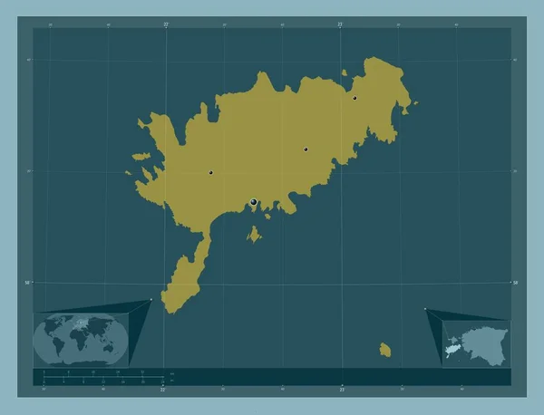 Сааре Графство Эстония Твердая Форма Цвета Места Расположения Крупных Городов — стоковое фото