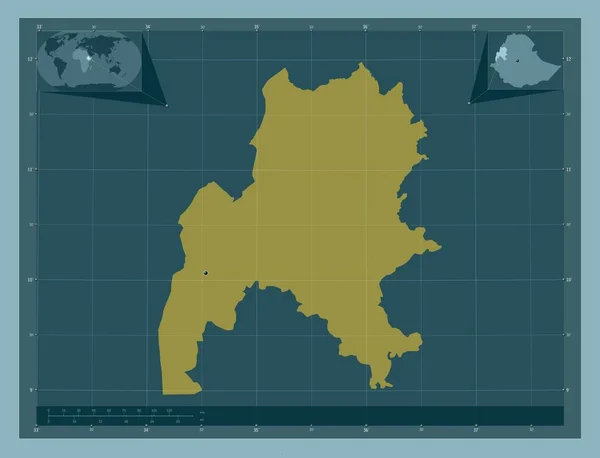 Беншангул Гумаз Штат Эфиопия Твердая Форма Цвета Места Расположения Крупных — стоковое фото