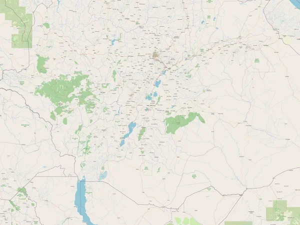 Oromia Estado Etiópia Mapa Satélite Alta Resolução — Fotografia de Stock