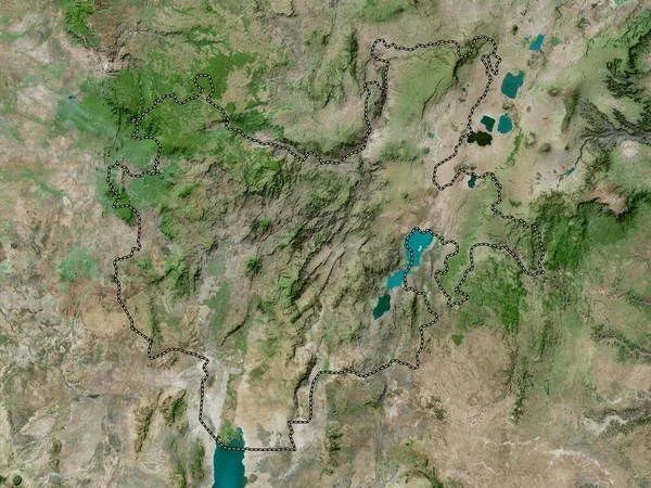 Nationaliteiten Volkeren Van Zuidelijke Naties Staat Ethiopië Satellietkaart Met Hoge — Stockfoto