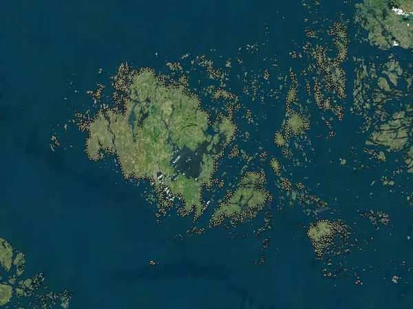 Аланд Регіон Фінляндії Супутникова Карта Низької Роздільної Здатності — стокове фото