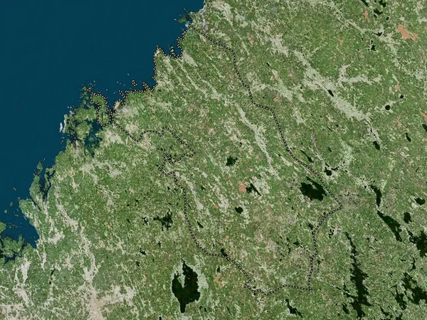 Centraal Ostrobothnia Regio Van Finland Satellietkaart Met Hoge Resolutie — Stockfoto
