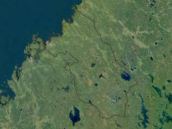 Ostrobothnia Środkowa Region Finlandii Mapa Satelitarna Niskiej Rozdzielczości — Zdjęcie stockowe