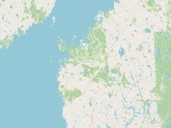 Ostrobothnia Región Finlandia Mapa Calle Abierto — Foto de Stock