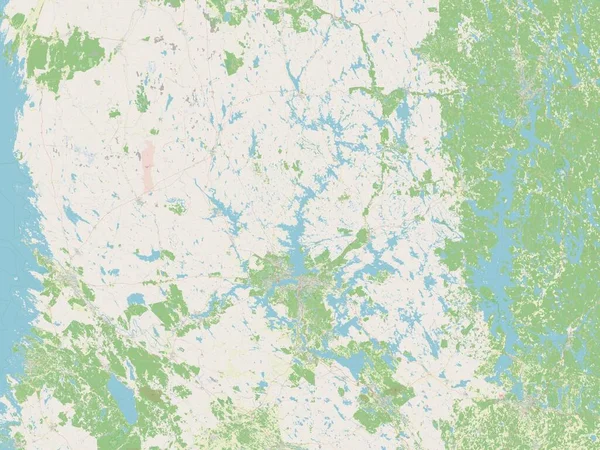 Pirkanmaa Region Von Finnland Open Street Map — Stockfoto