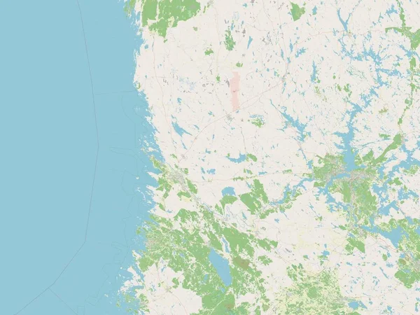 Satakunta Finnország Régiója Open Street Térkép — Stock Fotó