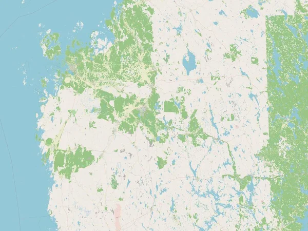 Ostrobothnia Meridional Región Finlandia Mapa Calle Abierto — Foto de Stock