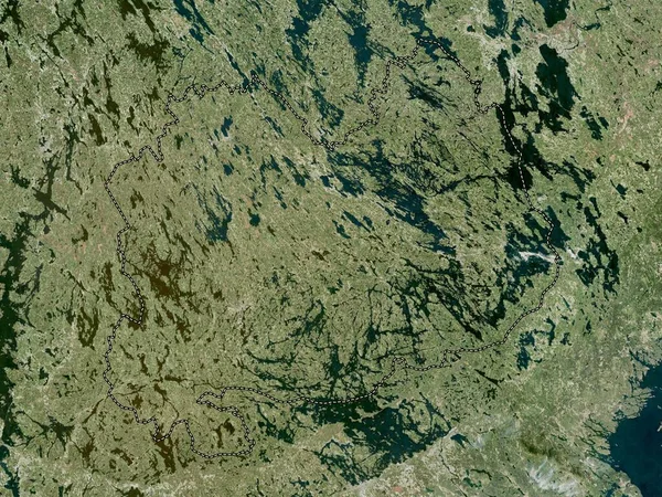 Dél Savonia Finnország Régiója Nagyfelbontású Műholdas Térkép — Stock Fotó