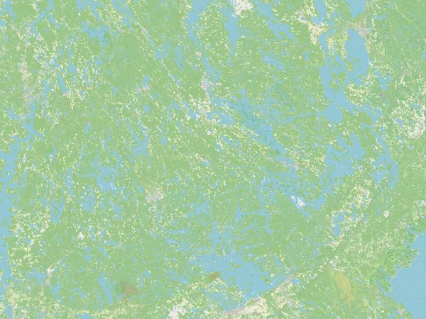 Sur Savonia Región Finlandia Mapa Calle Abierto —  Fotos de Stock