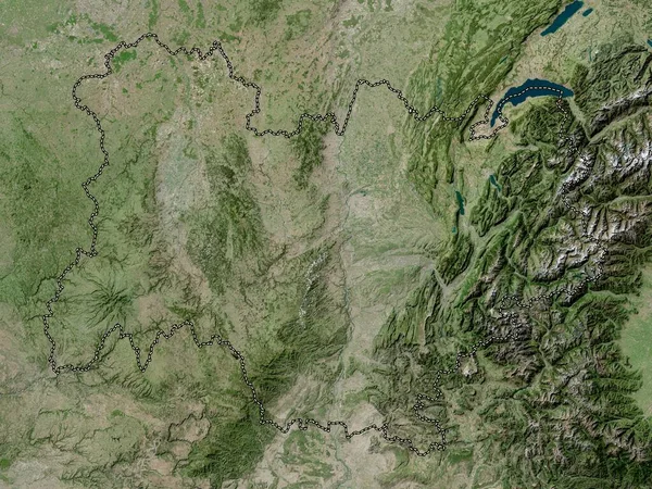 Auvernia Rhone Alpes Región Francia Mapa Satélite Alta Resolución — Foto de Stock