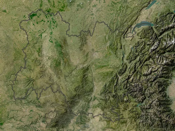 Auvergne Rhone Alpes Regionen Frankrike Lågupplöst Satellitkarta — Stockfoto