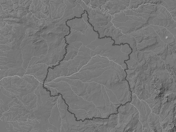 Centro Val Loire Región Francia Mapa Elevación Bilevel Con Lagos —  Fotos de Stock