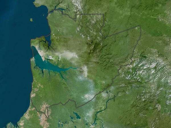 Estuaire Provincia Gabón Mapa Satélite Alta Resolución — Foto de Stock