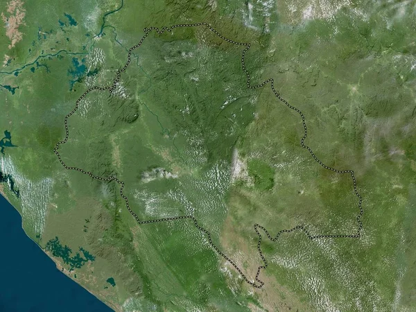 Ngounie Provincia Gabón Mapa Satélite Alta Resolución — Foto de Stock