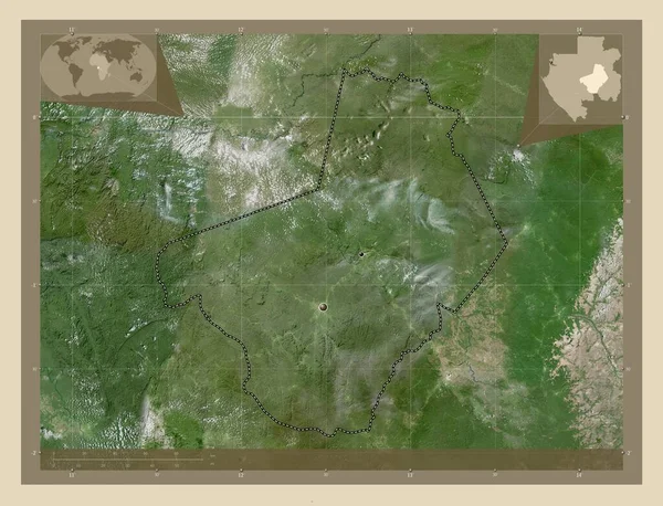 Ogooue Lolo Provincie Gabon Satelitní Mapa Vysokým Rozlišením Umístění Velkých — Stock fotografie