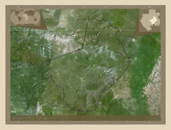 Ogooue Lolo Provincie Gabon Satelitní Mapa Vysokým Rozlišením Pomocné Mapy — Stock fotografie