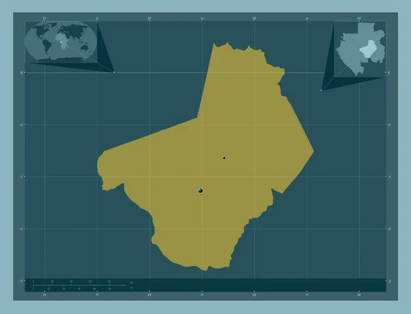 Ogooue Lolo Provincie Gabon Stevige Kleurvorm Locaties Van Grote Steden — Stockfoto