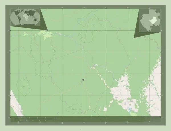 Ogooue Lolo Gabon Tartomány Nyílt Utcai Térkép Saroktérképek Kiegészítő Helymeghatározási — Stock Fotó