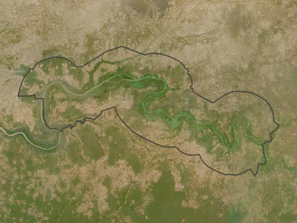 Ilha Maccarthy Divisão Gâmbia Mapa Satélite Baixa Resolução — Fotografia de Stock