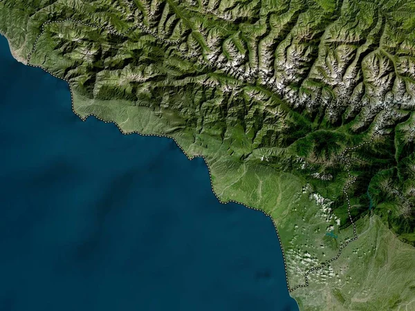 Abchazien Georgiens Autonoma Republik Lågupplöst Satellitkarta — Stockfoto