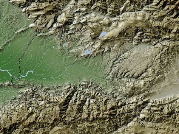 Imereti Oblast Gruzie Výškové Mapy Barevné Stylu Wiki Jezery Řekami — Stock fotografie