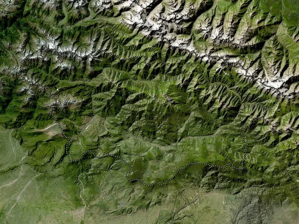 Racha Lechkhumi Kvemo Svaneti Região Geórgia Mapa Satélite Baixa Resolução — Fotografia de Stock