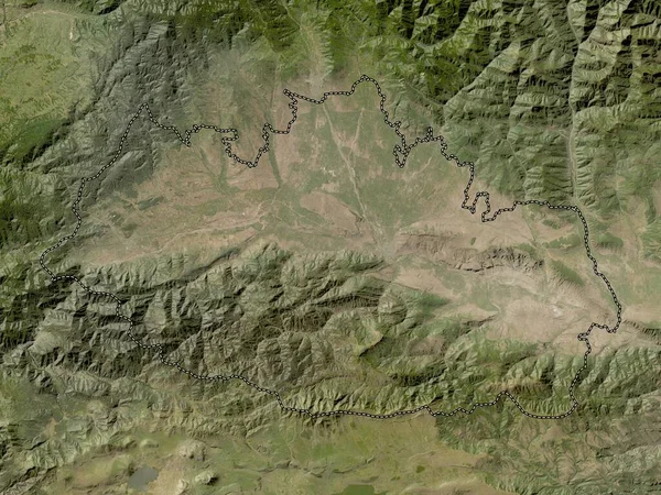 Shida Kartli Región Georgia Mapa Satelital Baja Resolución — Foto de Stock