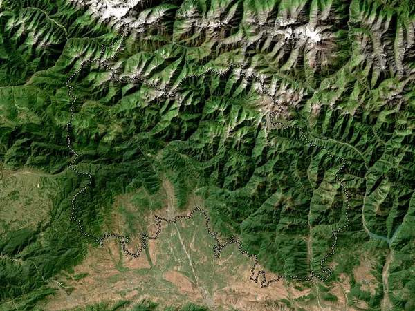 Ossétie Sud Ville Indépendante Géorgie Carte Satellite Haute Résolution — Photo
