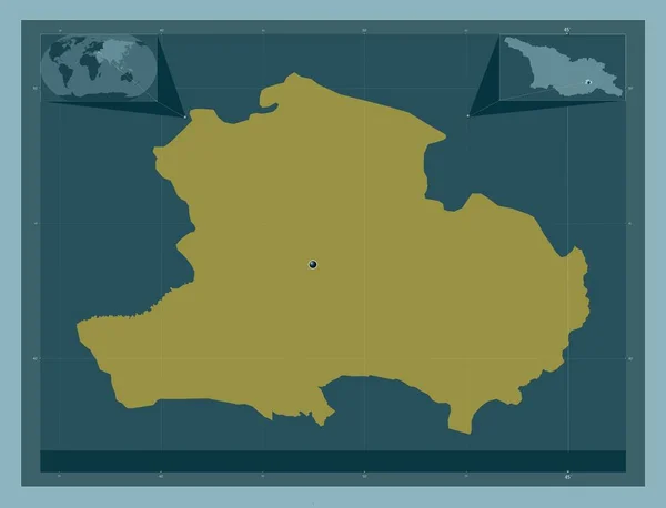 Tbilisi Città Indipendente Della Georgia Forma Tinta Unita Mappa Della — Foto Stock