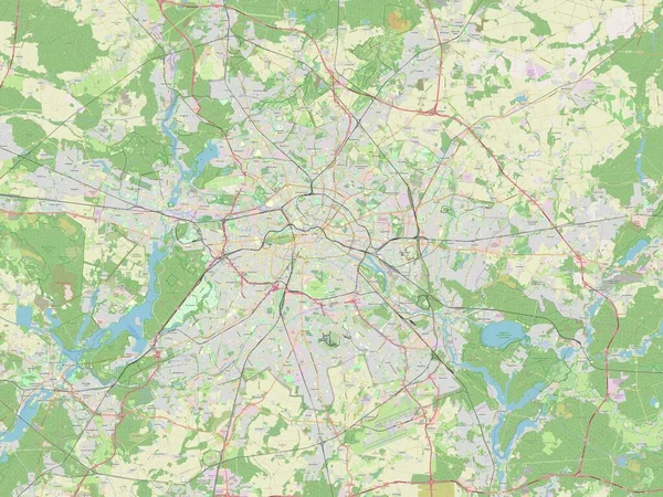 Берлін Німеччина Відкрита Карта Вулиць — стокове фото